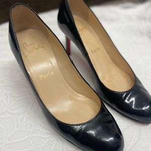 Patent black Christian Louboutins